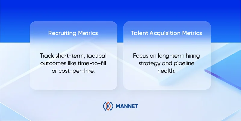 recruiting metrics vs. talent acquisition metrics