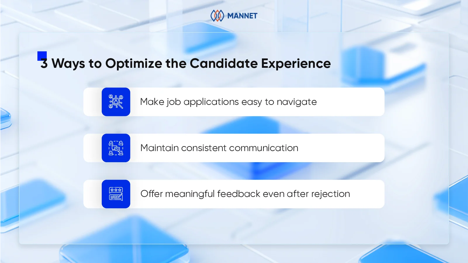 optimize the candidate experience