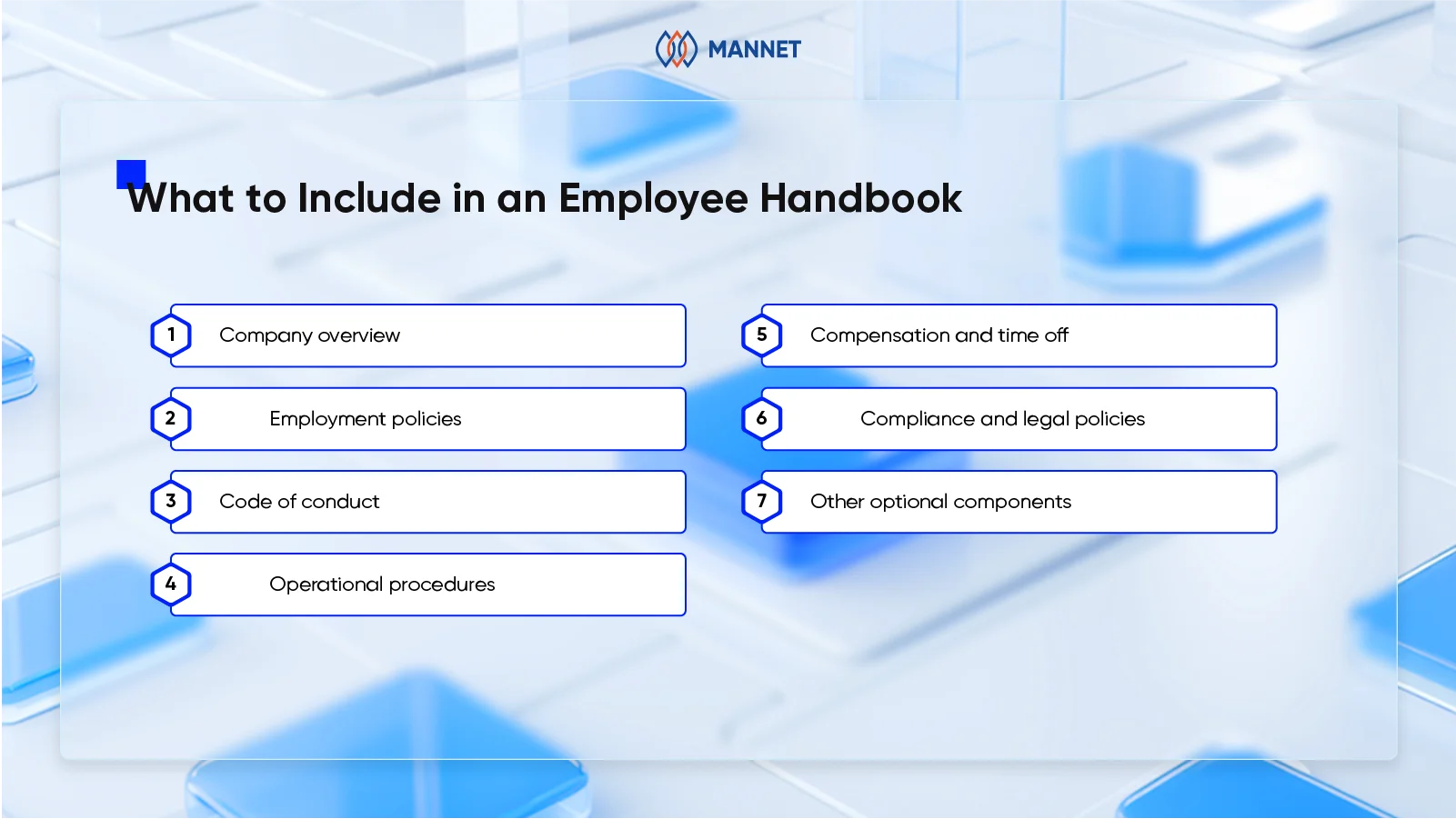 what to include in employee handbook