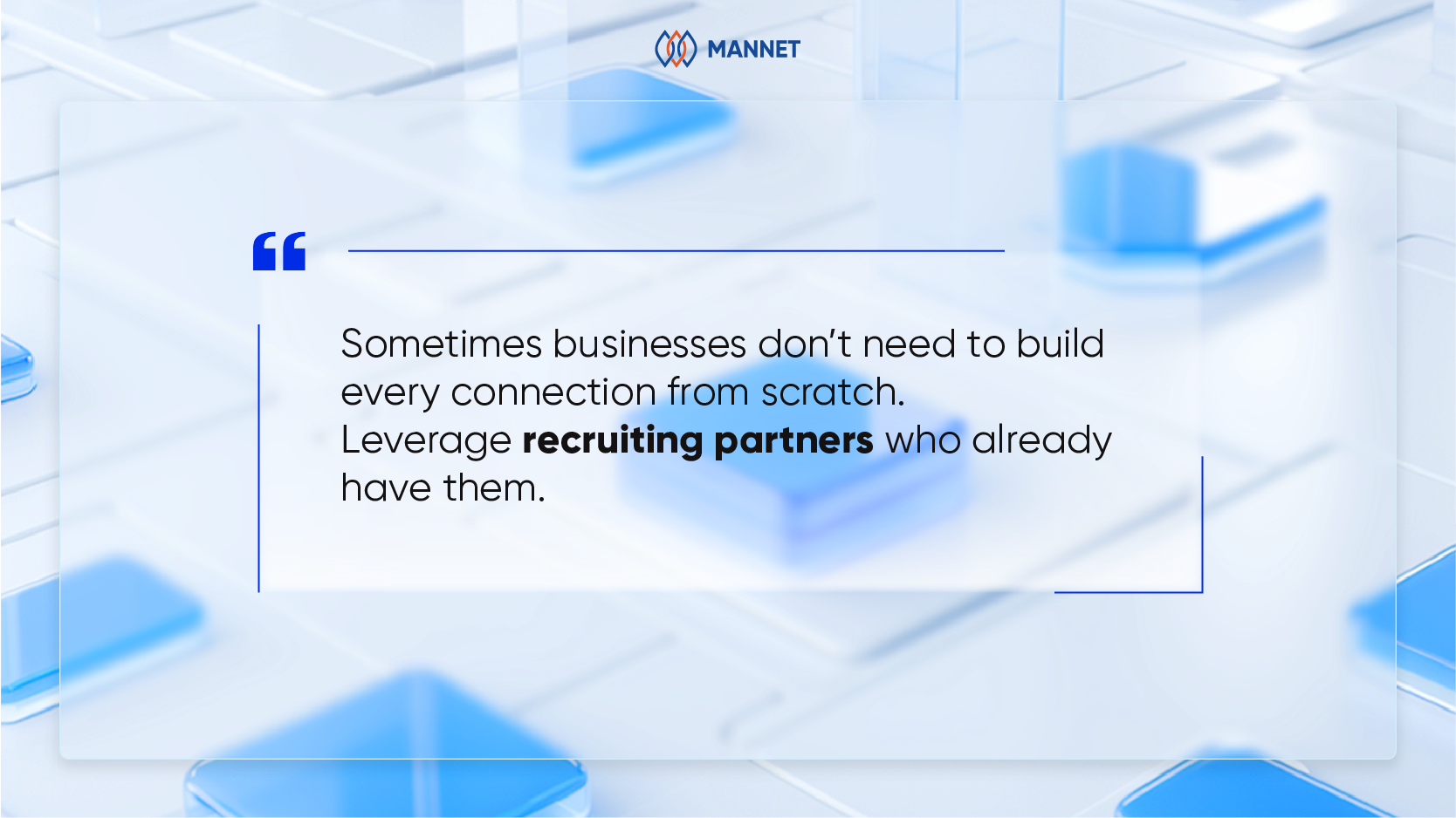 leverage recruiting partners