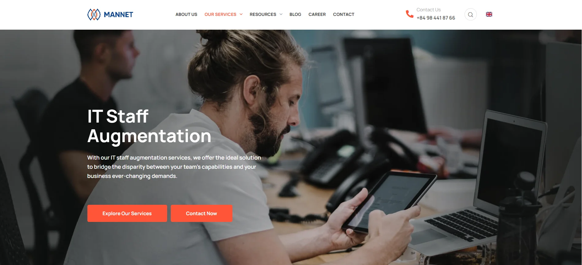 it staff augmentation for startups in vietnam - mannet
