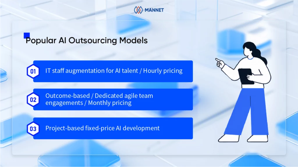 popular ai outsourcing models