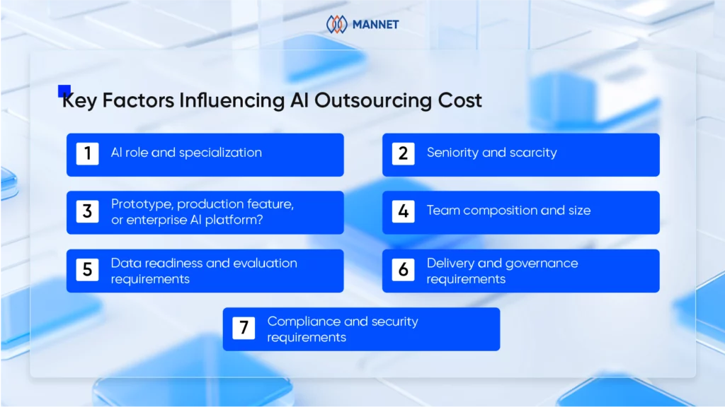 key factors influencing ai outsourcing cost